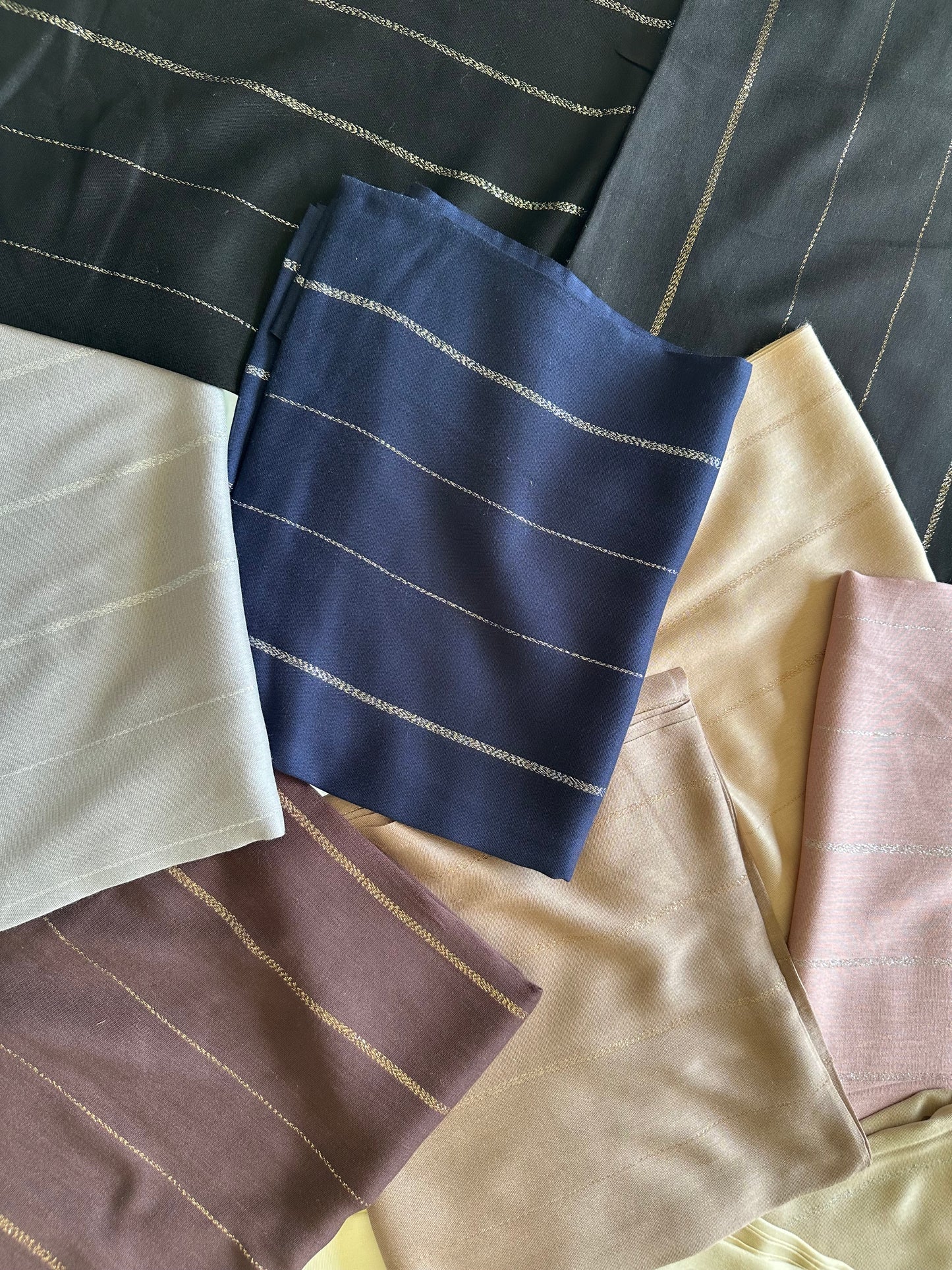 Glittery whispers Scarf - Navy