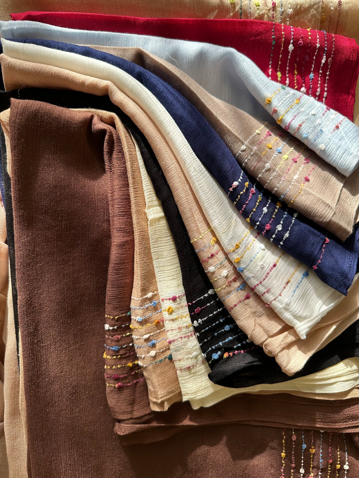 Jazzy whispers Scarf - Light blue