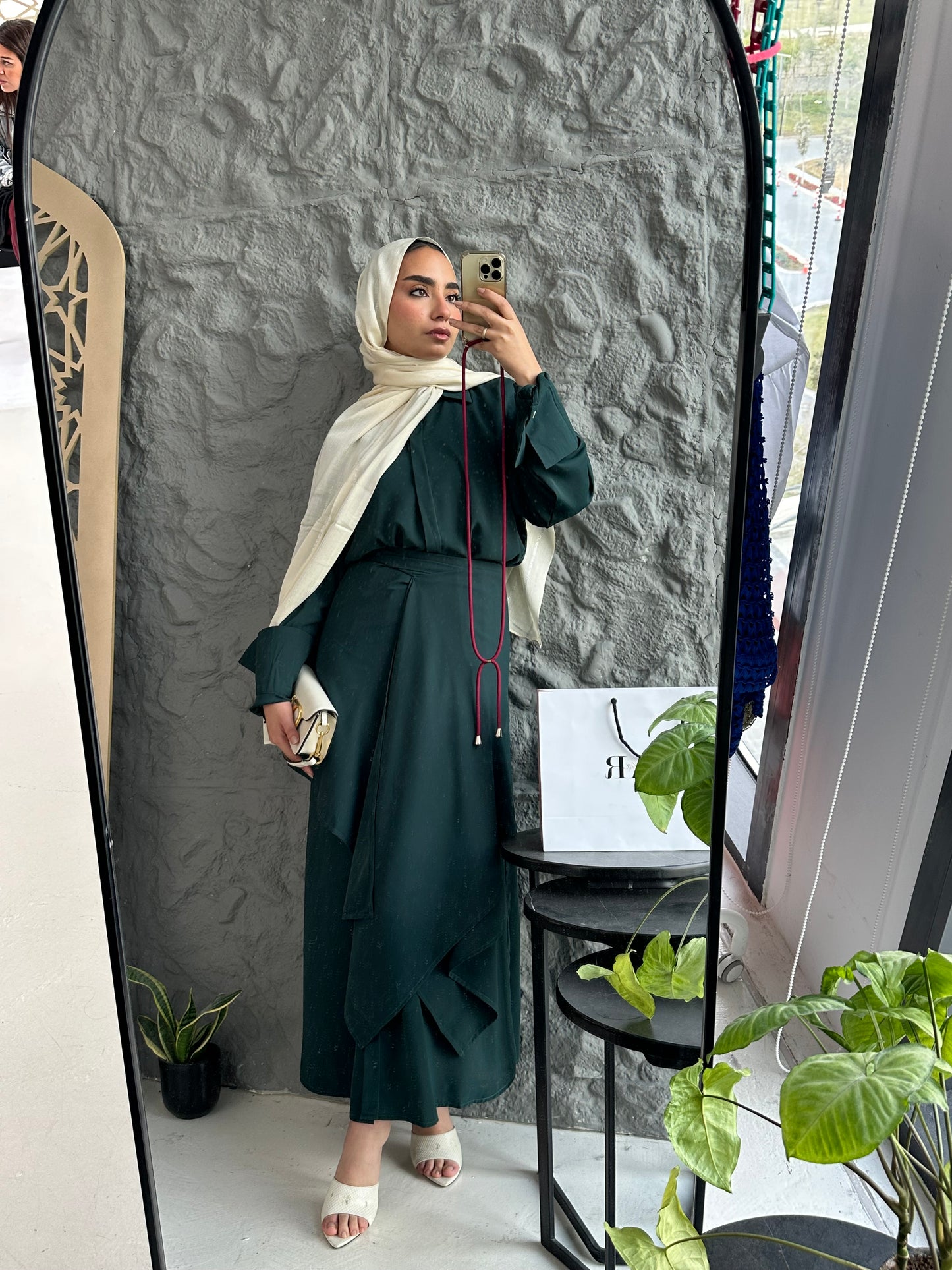 Wrap Shirt Dress - Olive