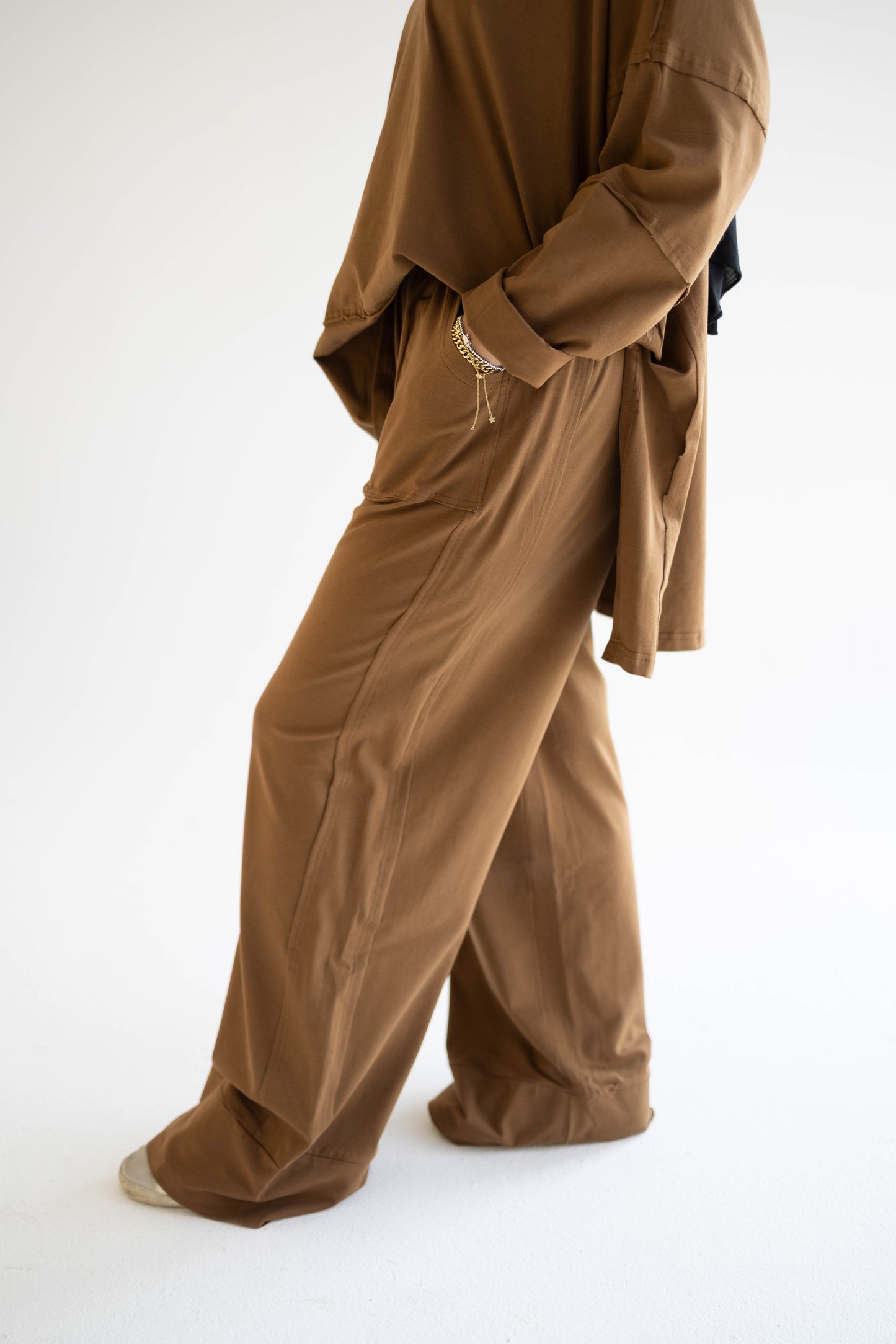 Everyday Flow Co-ord Set - Brown