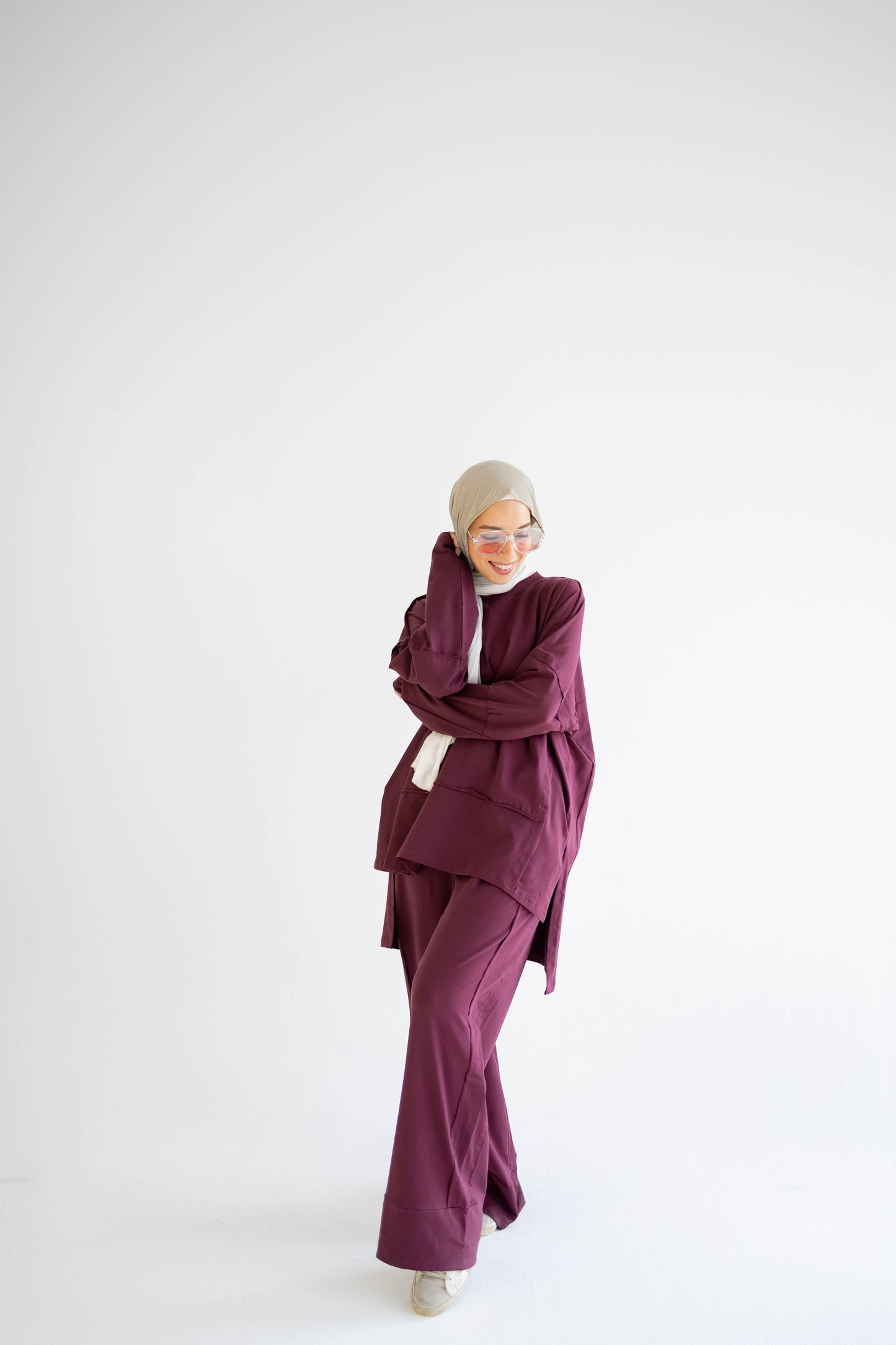 Everyday Flow Co-ord Set - Burgundy