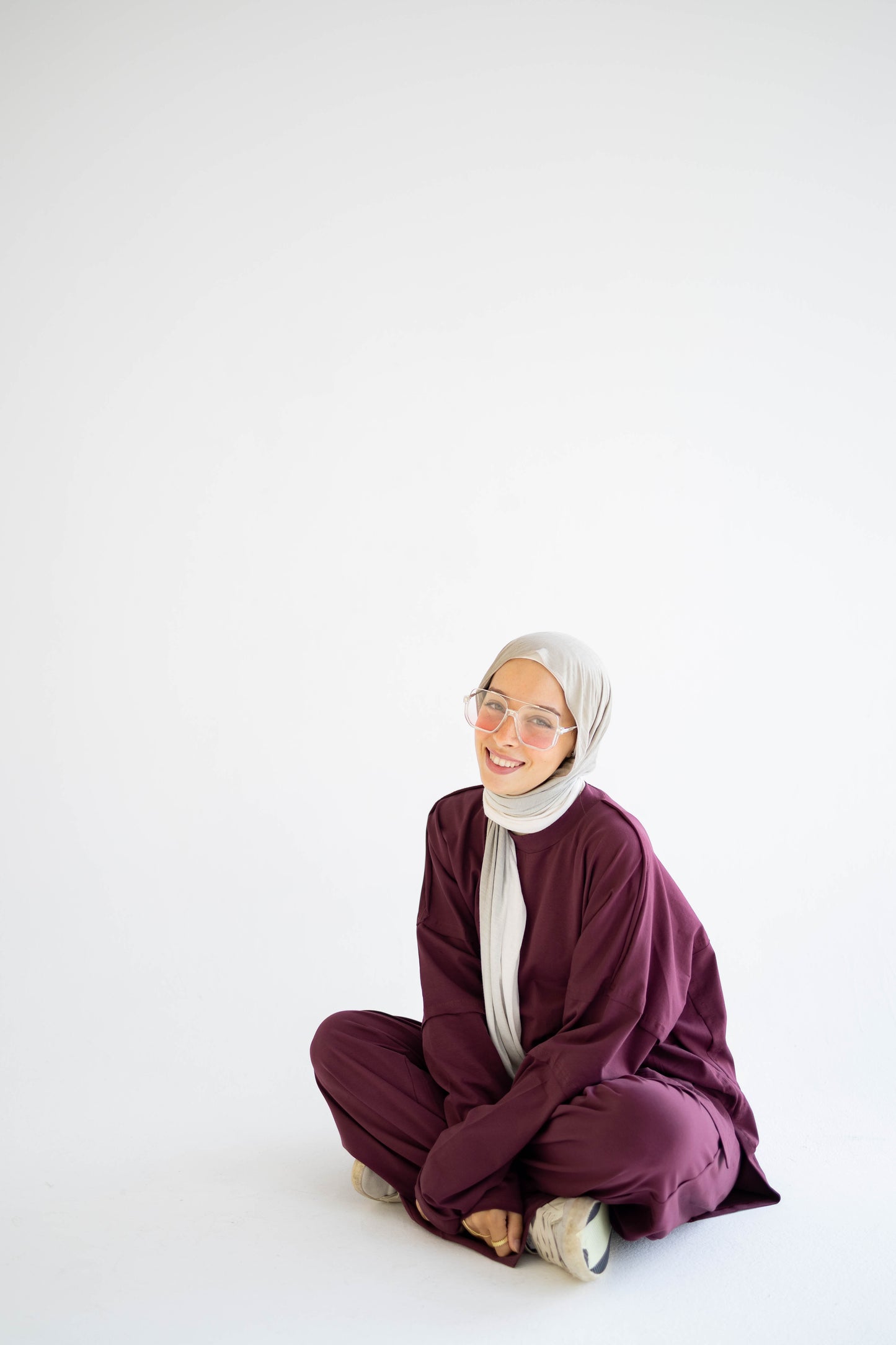 Everyday Flow Co-ord Set - Burgundy