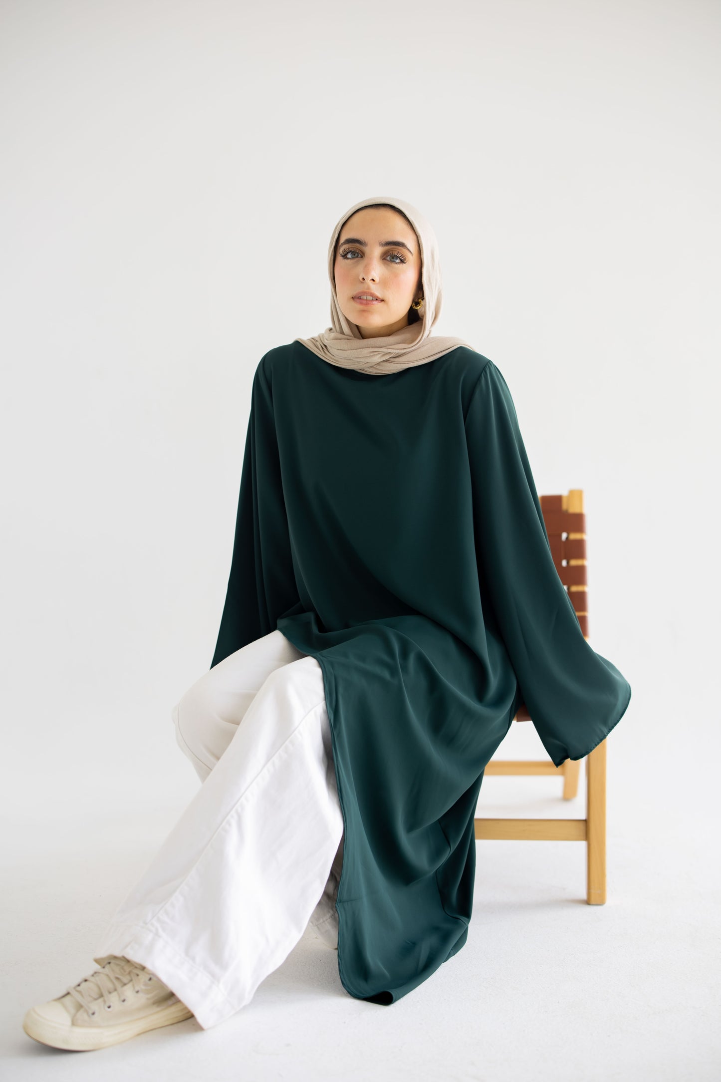Willow Asymmetrical Blouse - Green