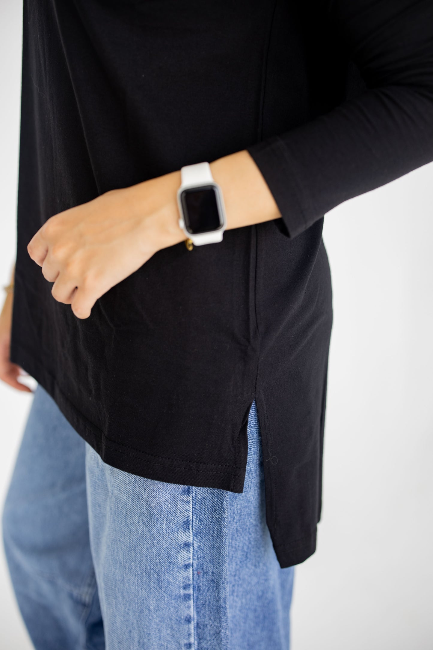 Cotton Basic Top - Black