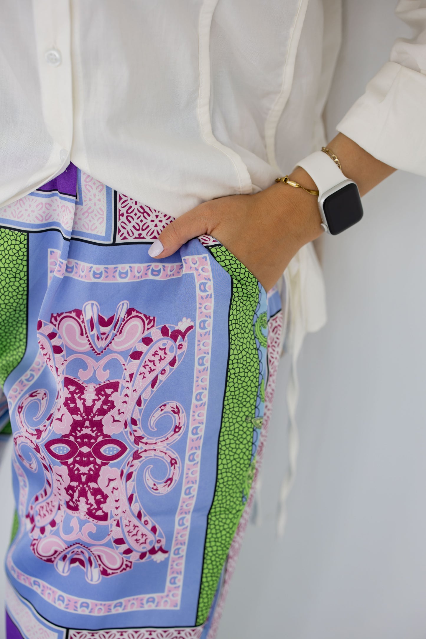 Azure Silk Pants