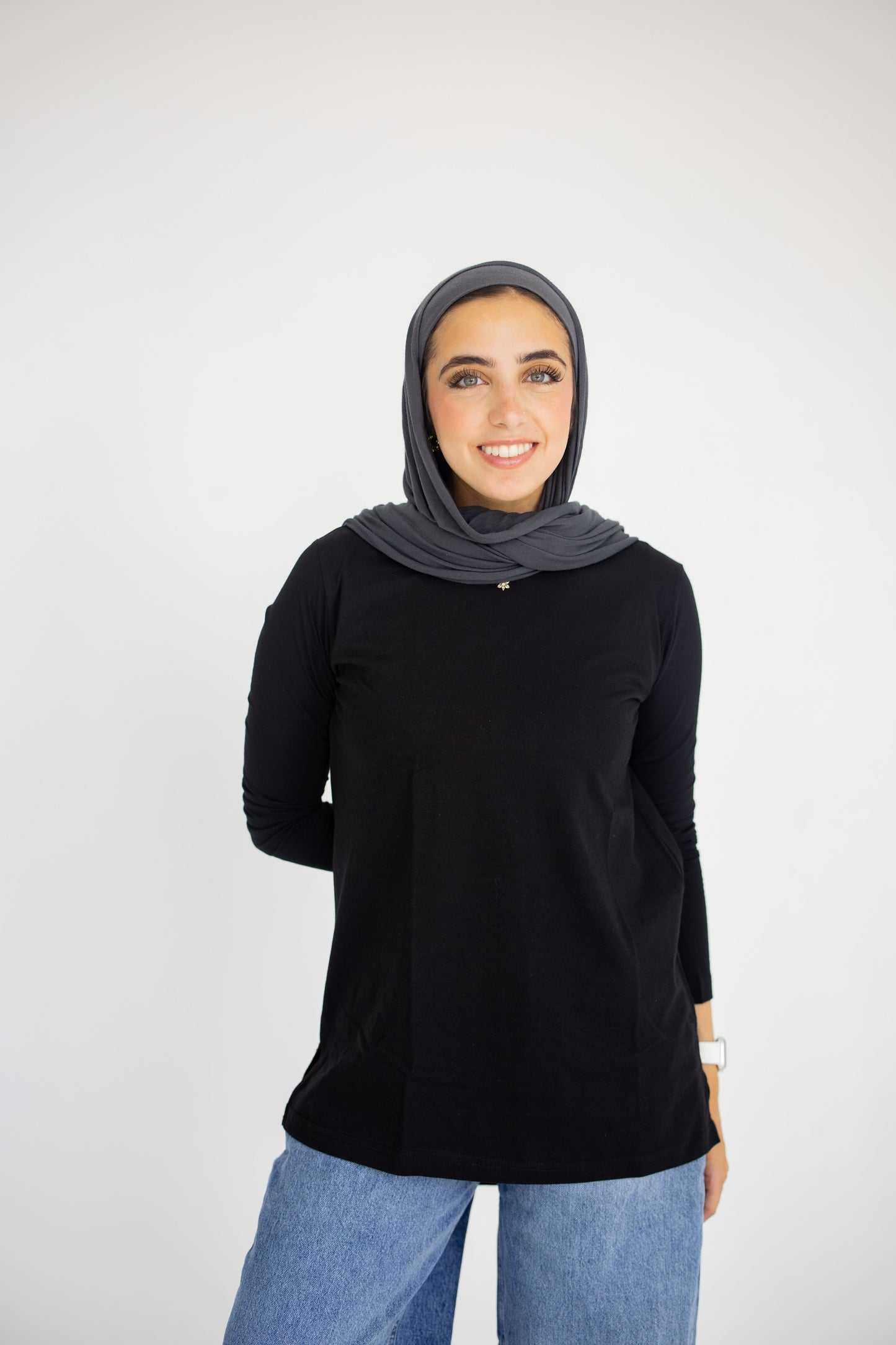 Cotton Basic Top - Black