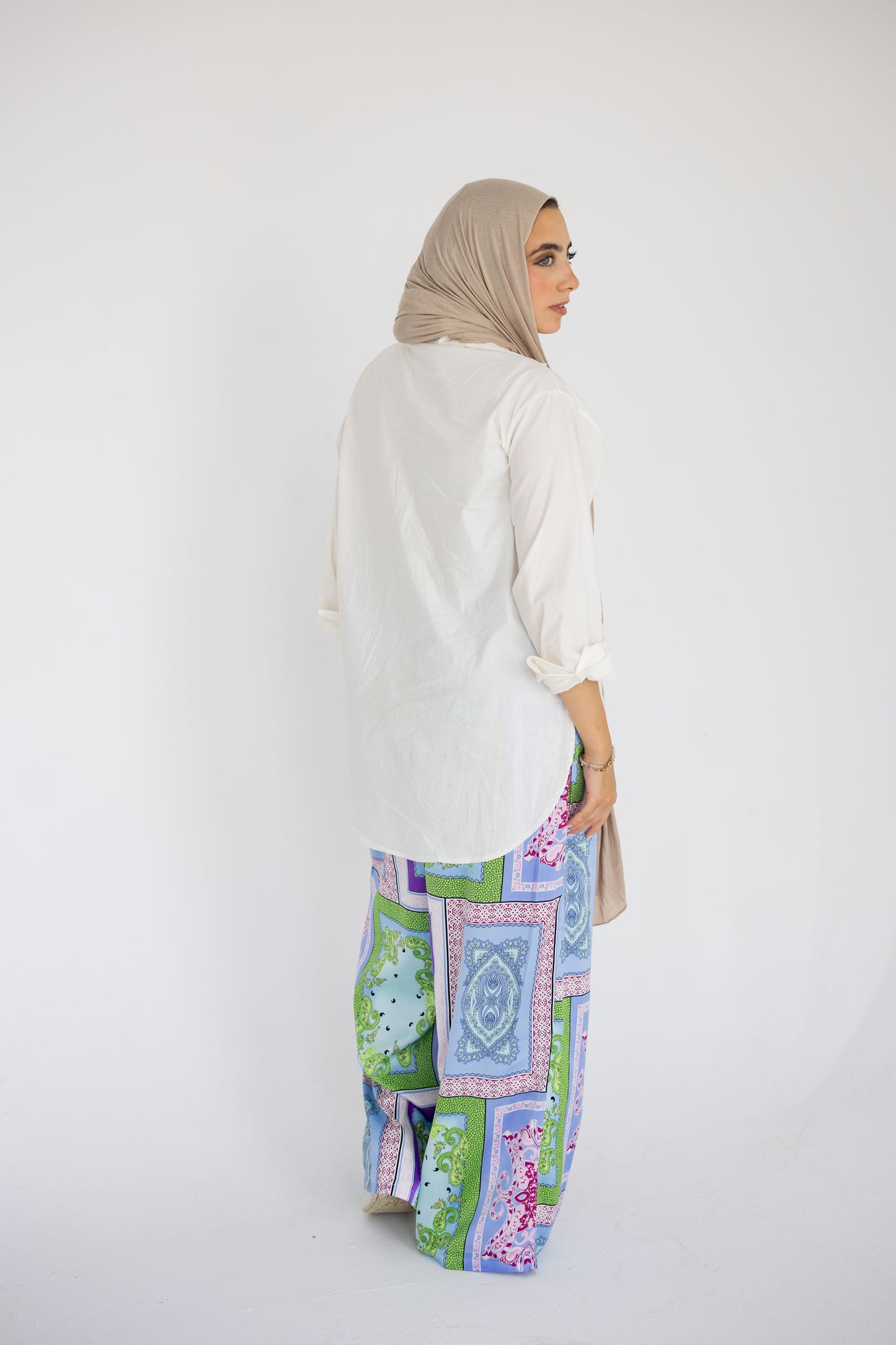 Azure Silk Pants