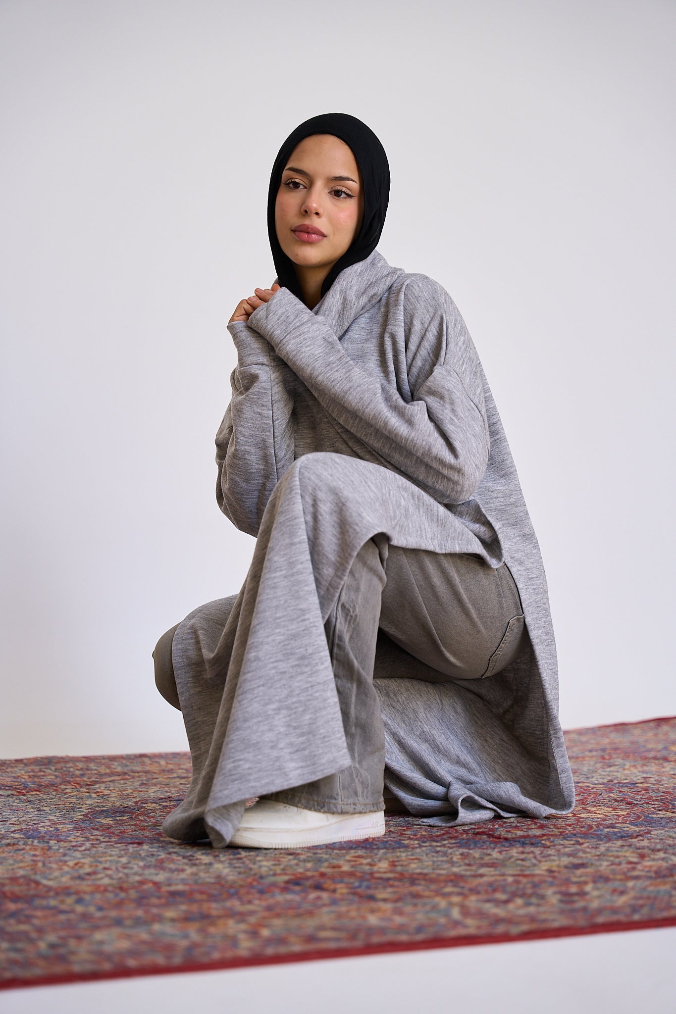 Open Sided sweater - Grey