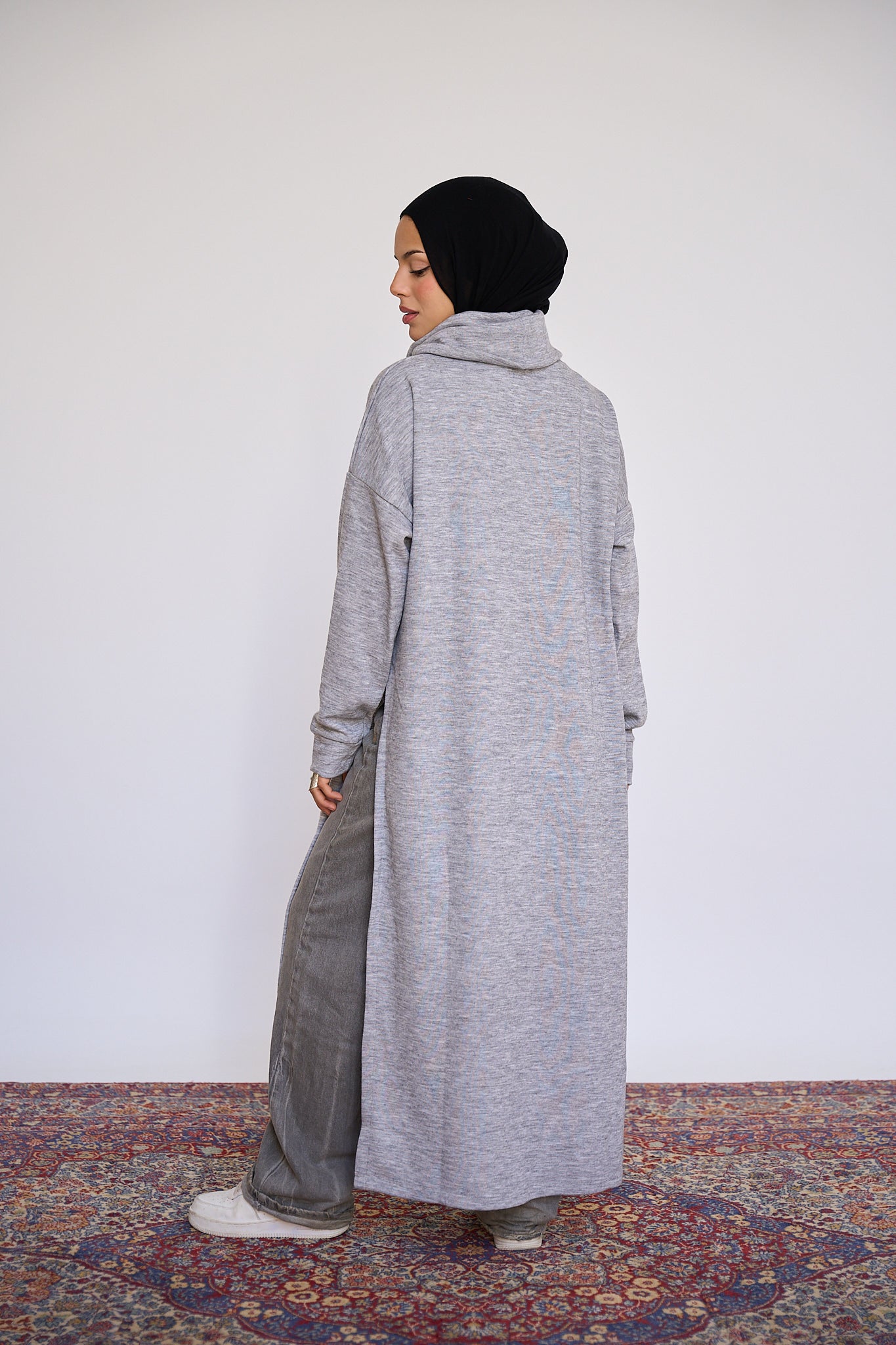 Open Sided sweater - Grey