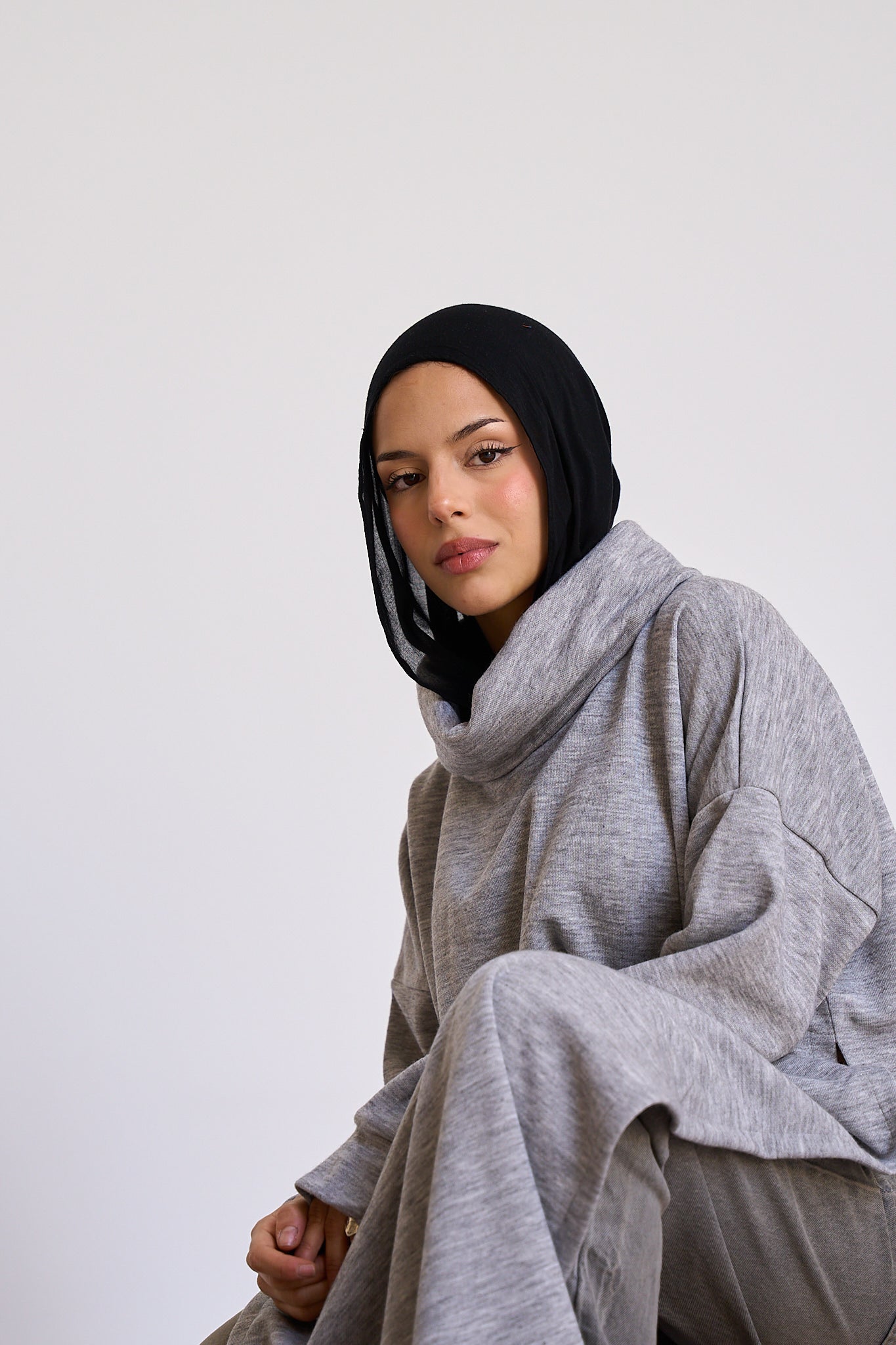 Open Sided sweater - Grey