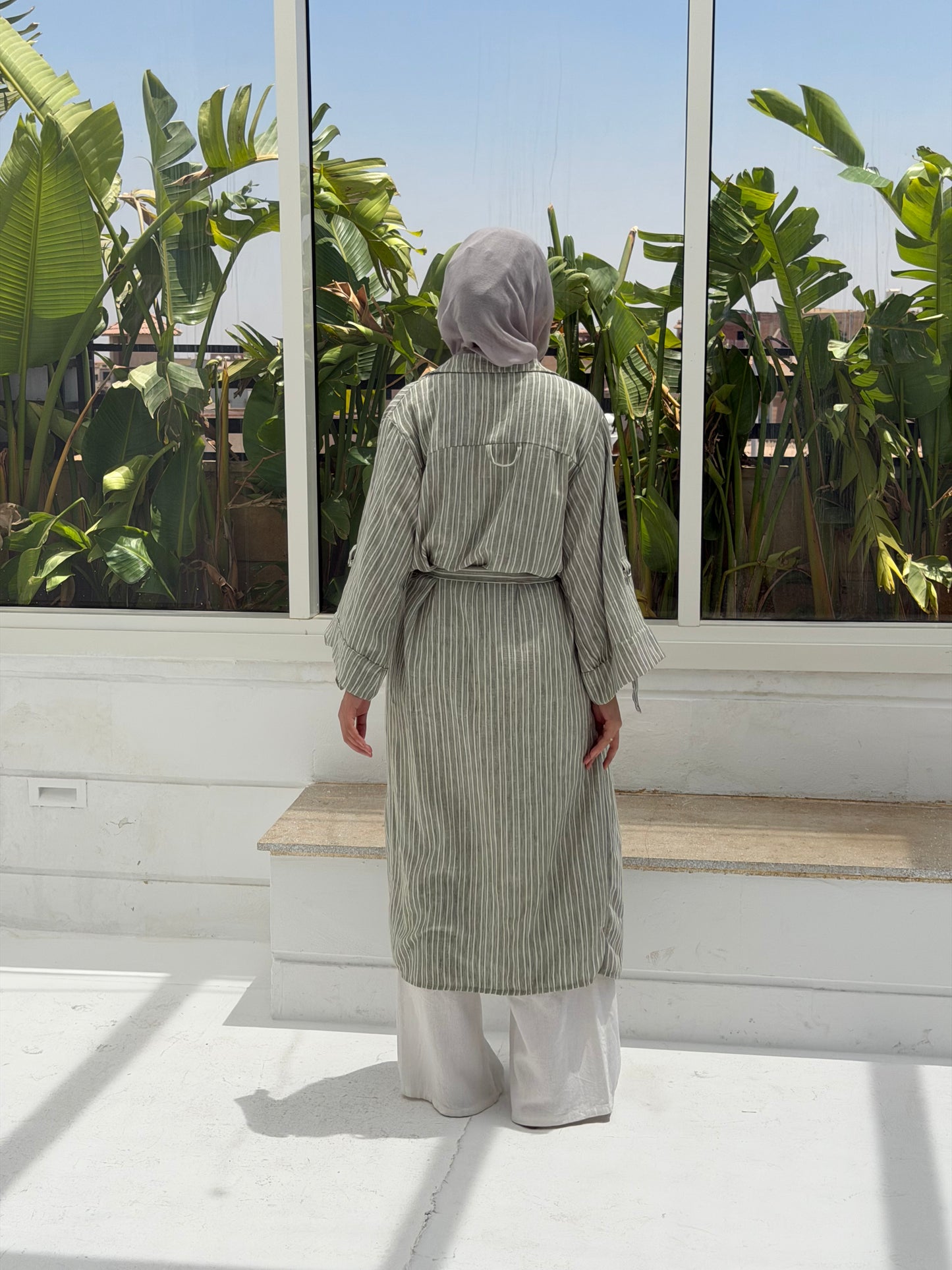 Timeless Striped Shirt  - Green