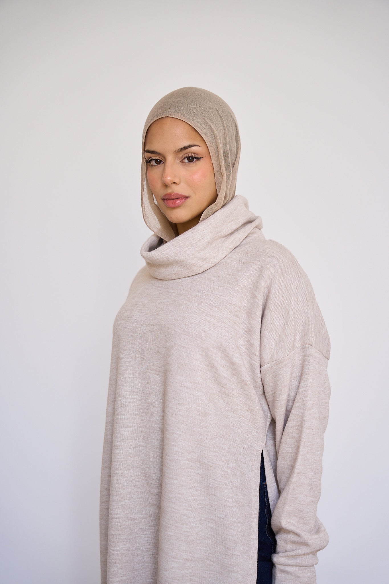 Open Sided sweater - Beige