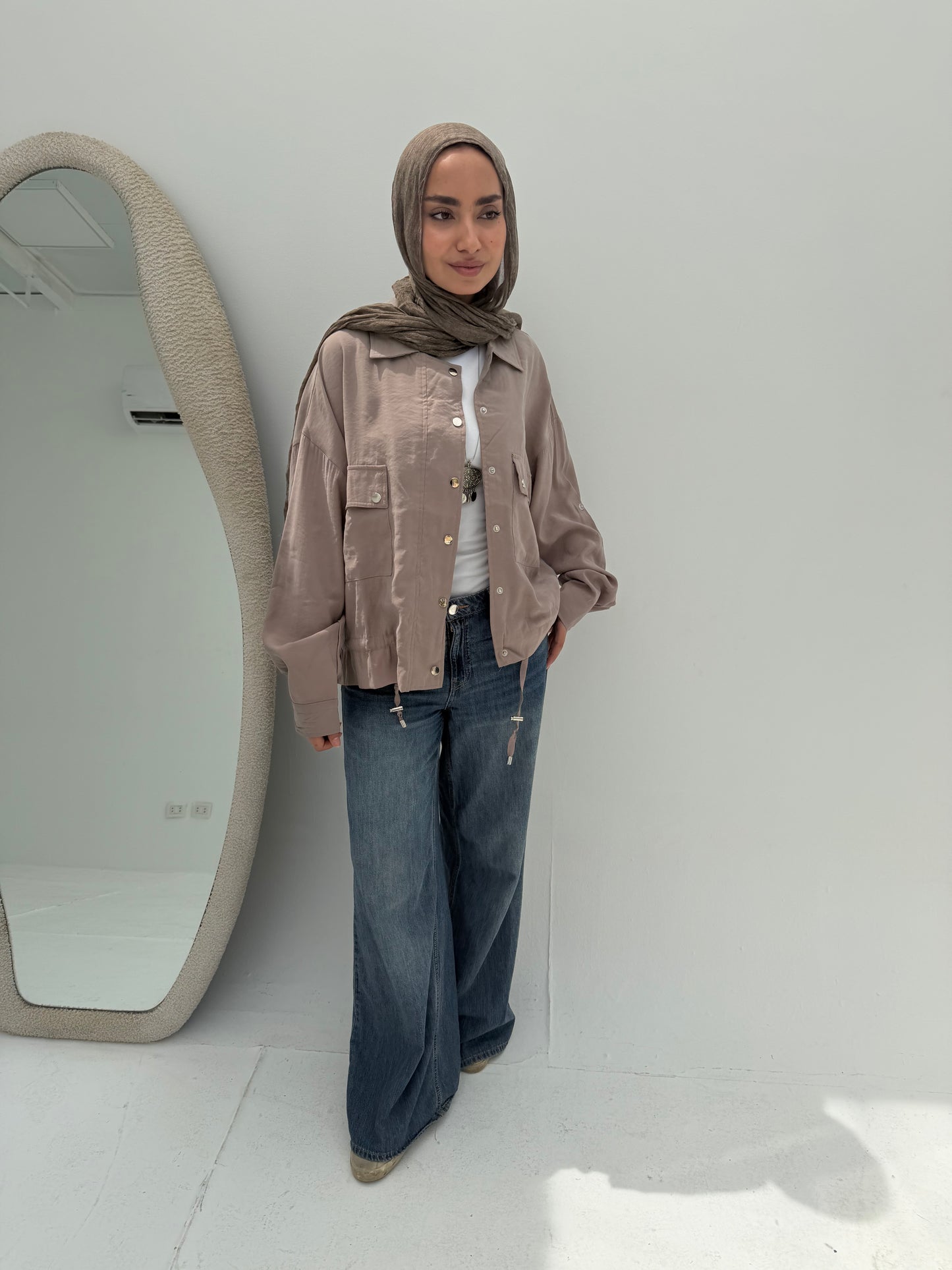 Coastal Breeze Jacket - Cafe