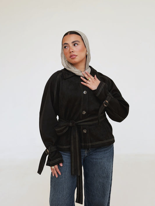 Command Cropped Jacket - Black