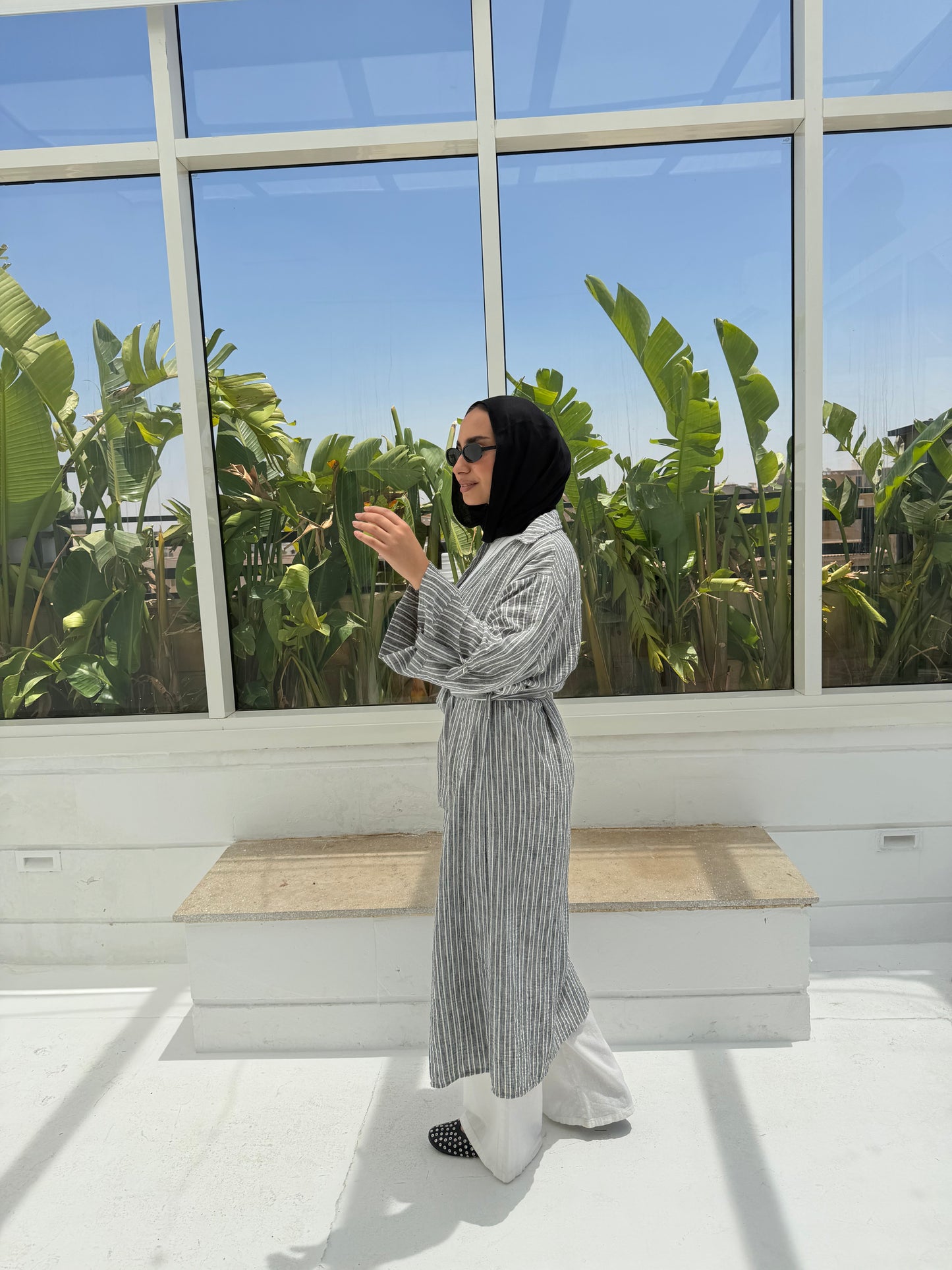 Timeless Striped Shirt  - Grey