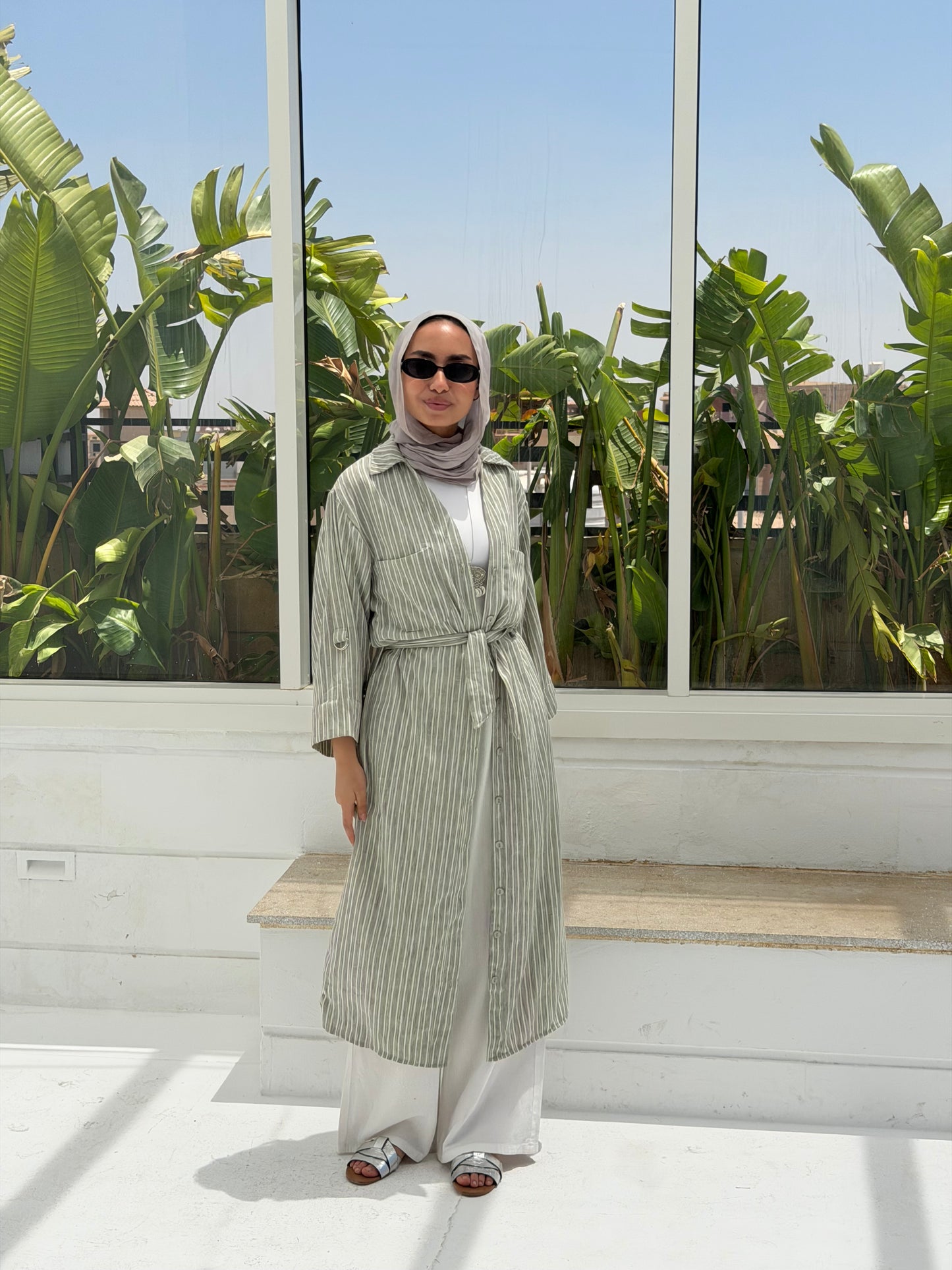 Timeless Striped Shirt  - Green