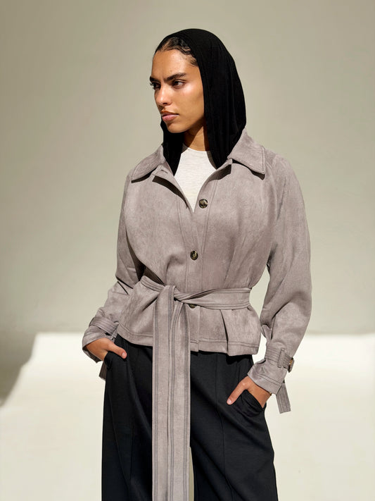 Command Cropped Jacket - Gray