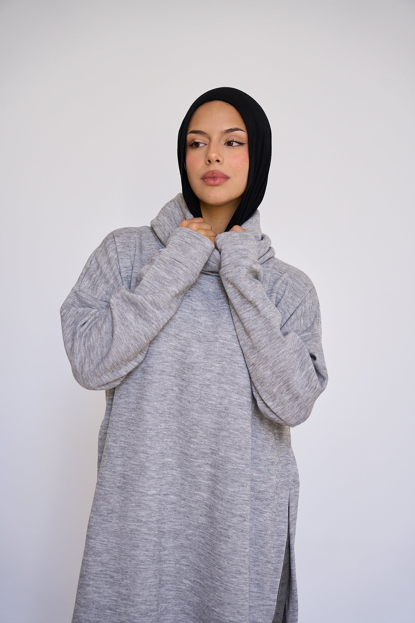 Open Sided sweater - Grey