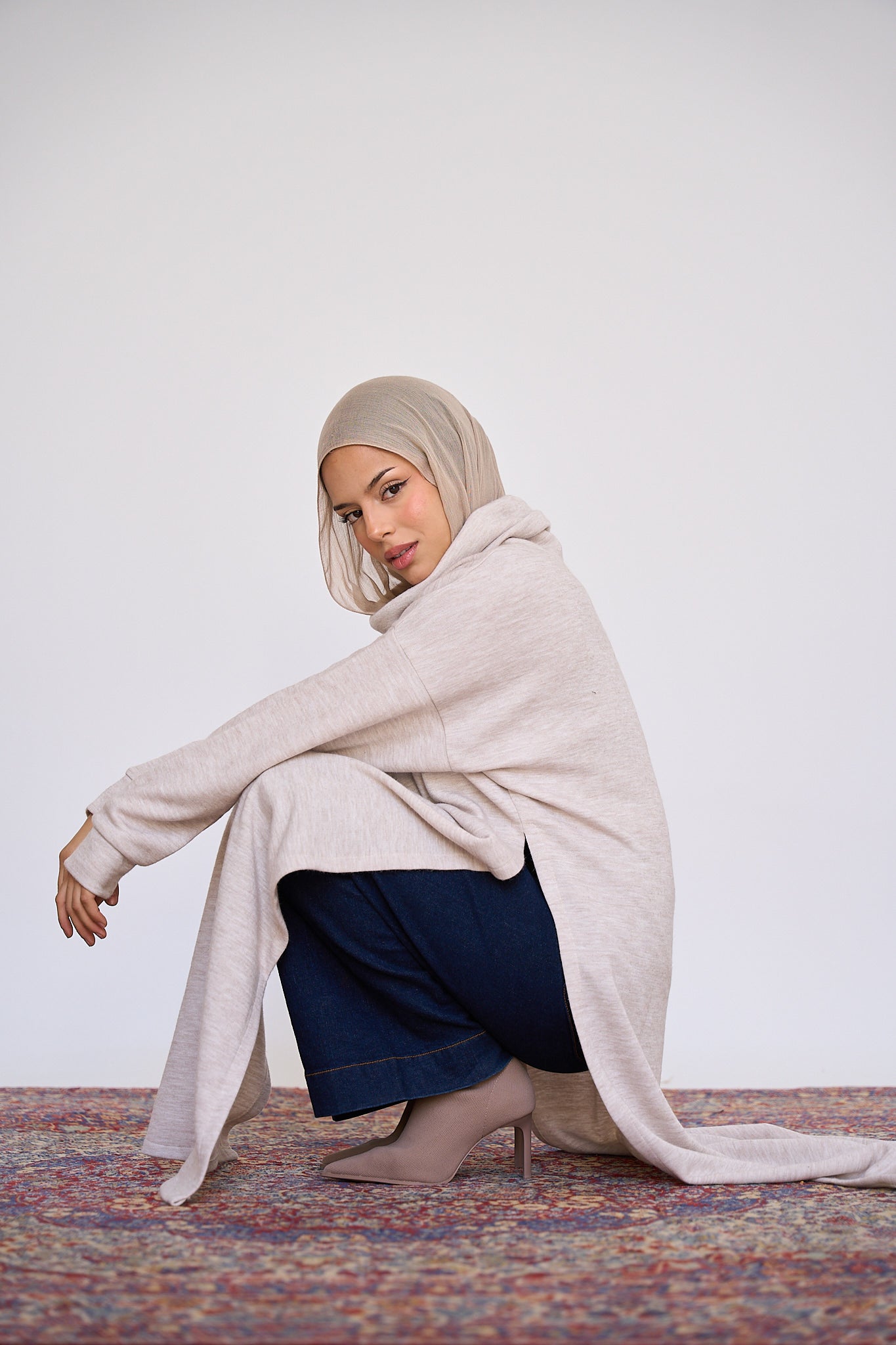 Open Sided sweater - Beige