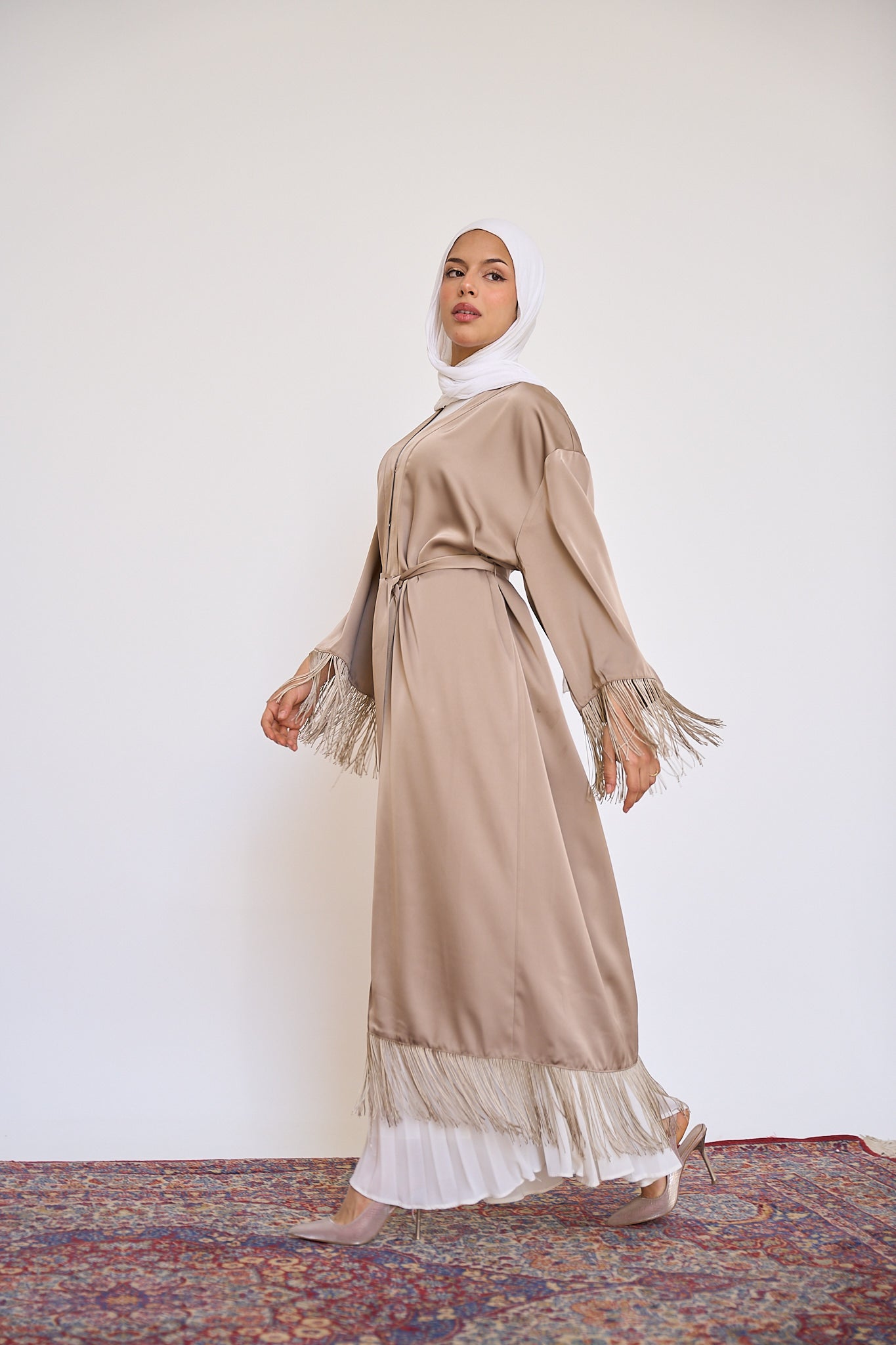 Tassel Abaya - Gold