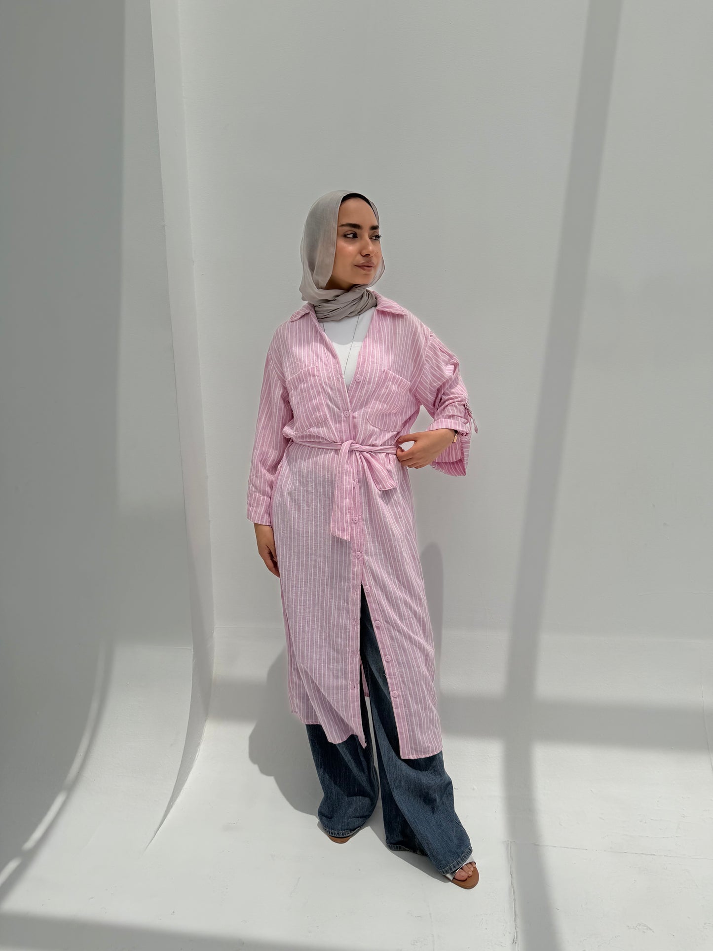 Timeless Striped Shirt  - Pink