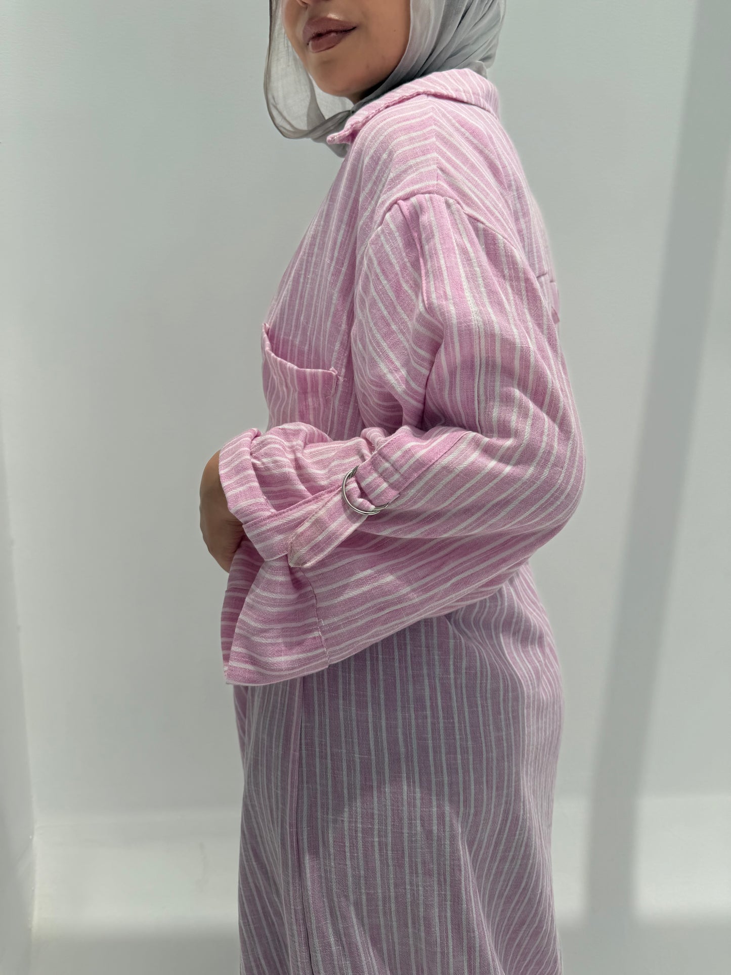 Timeless Striped Shirt  - Pink