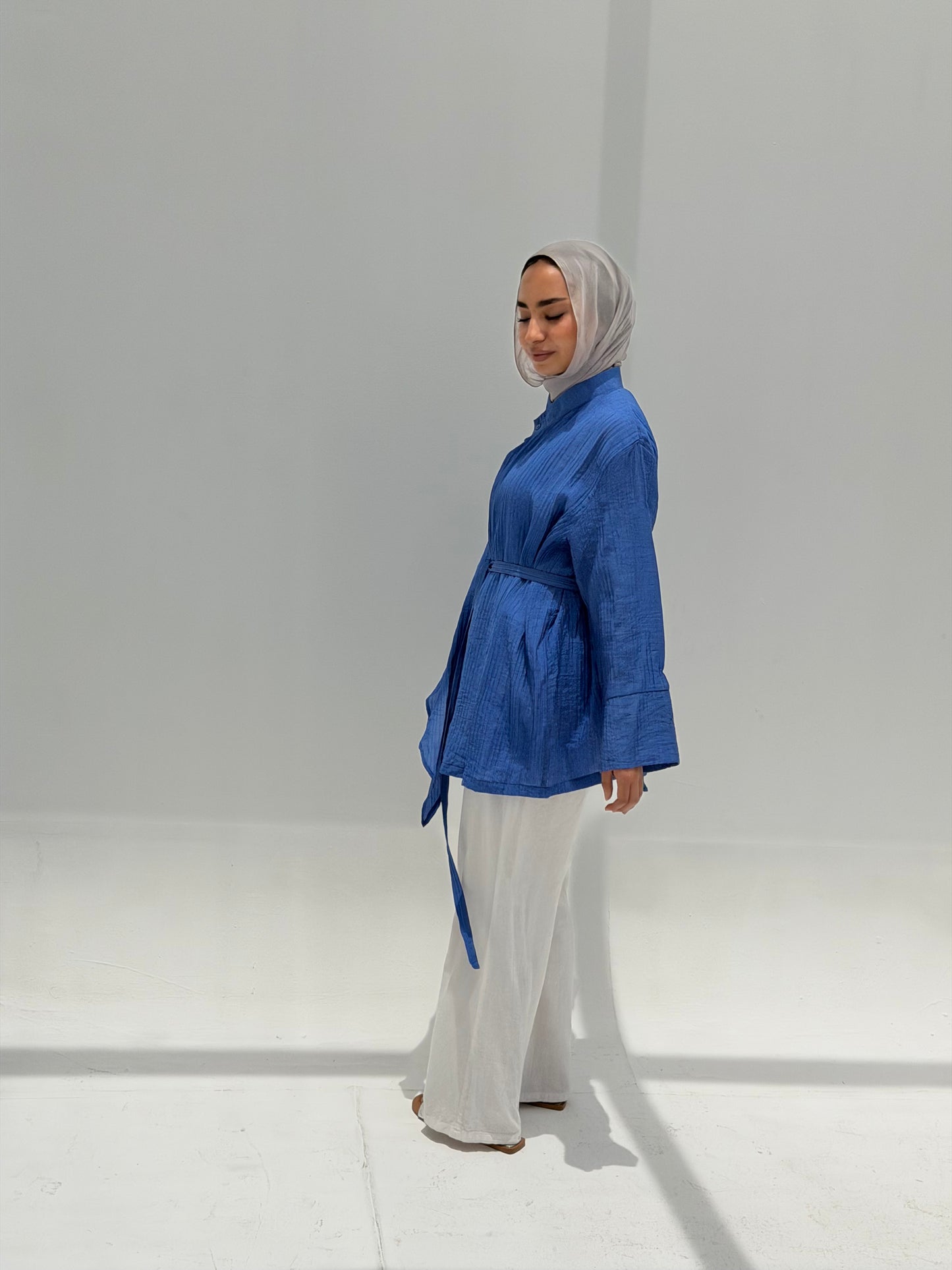 Wavy Blouse - Blue
