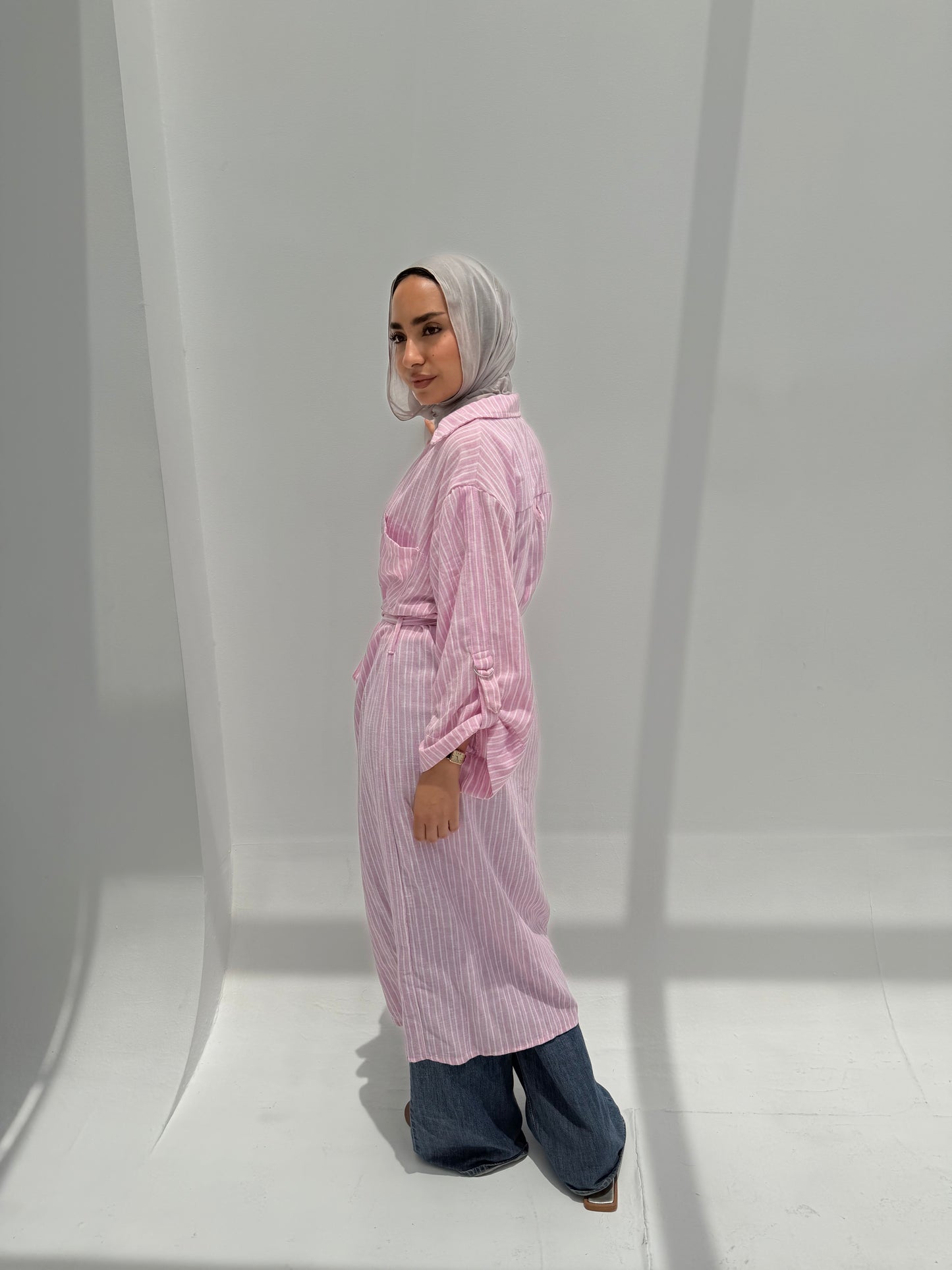 Timeless Striped Shirt  - Pink