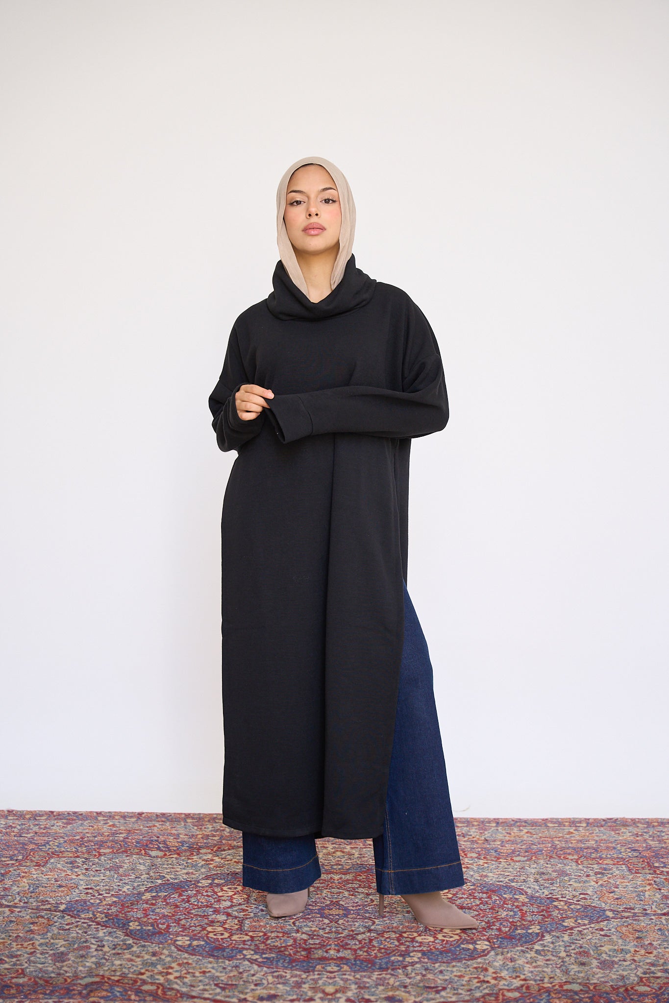 Open Sided sweater - Black