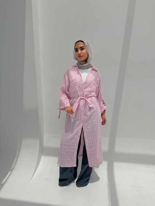 Timeless Striped Shirt  - Pink