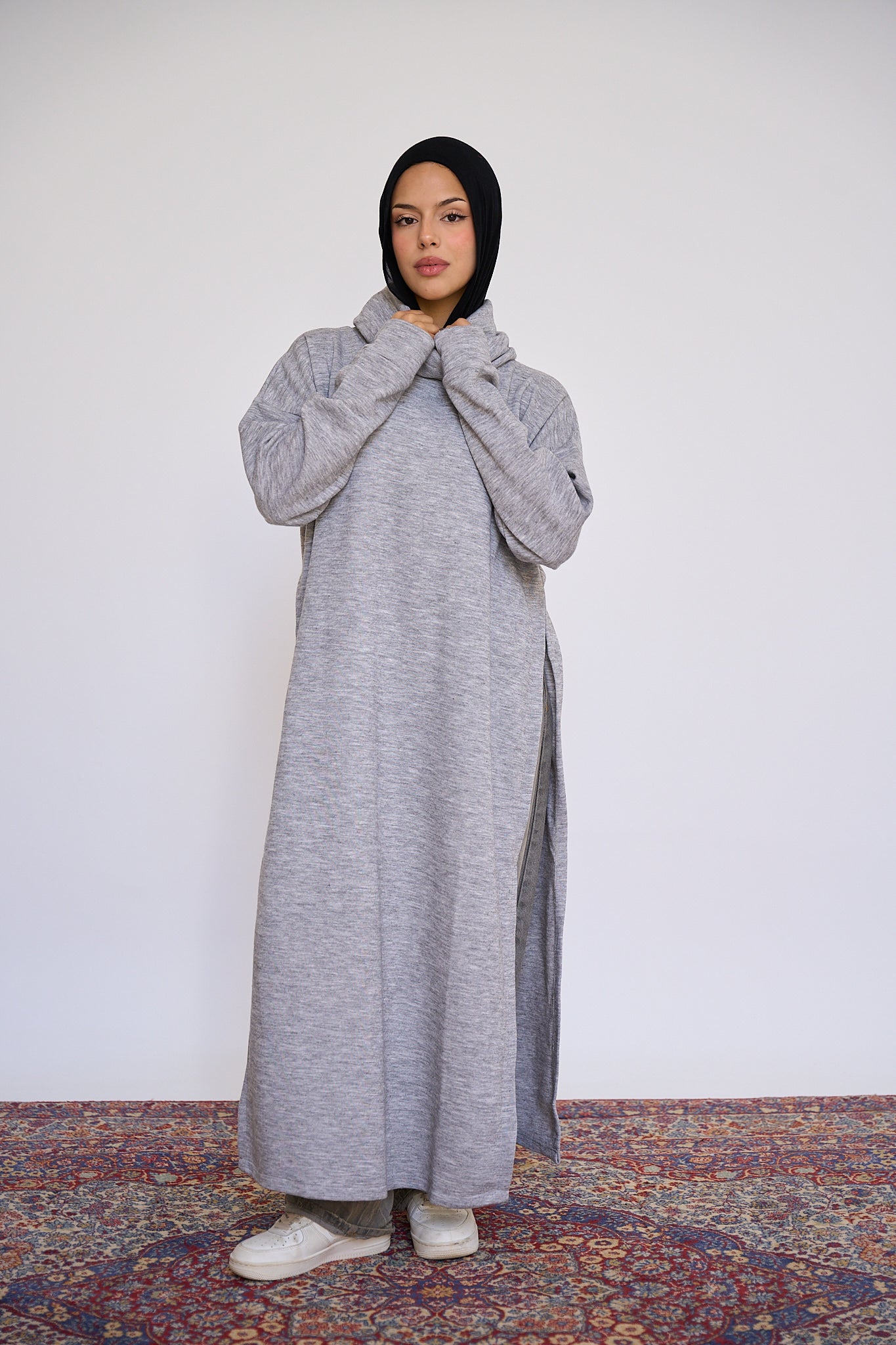 Open Sided sweater - Grey