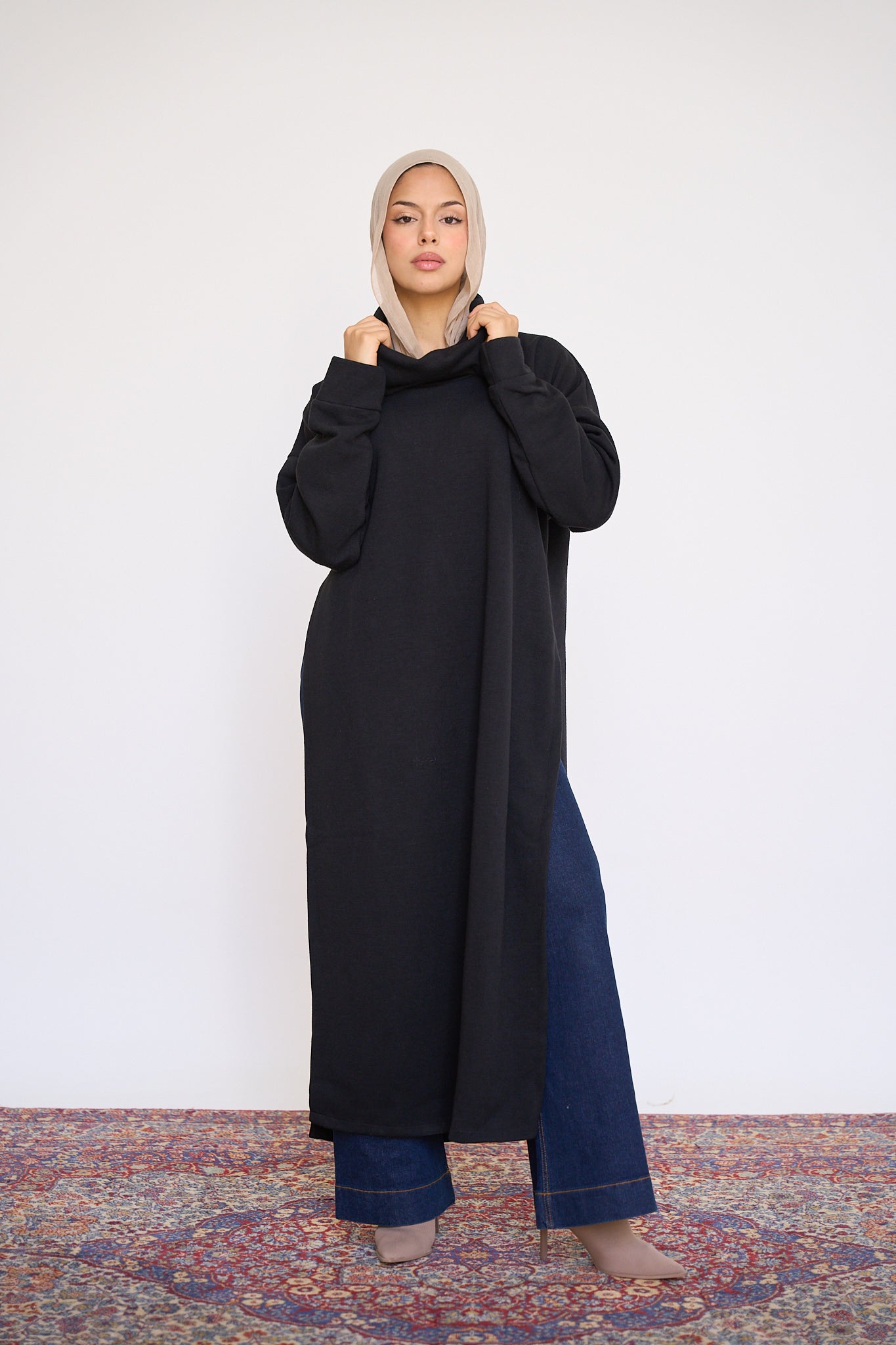 Open Sided sweater - Black