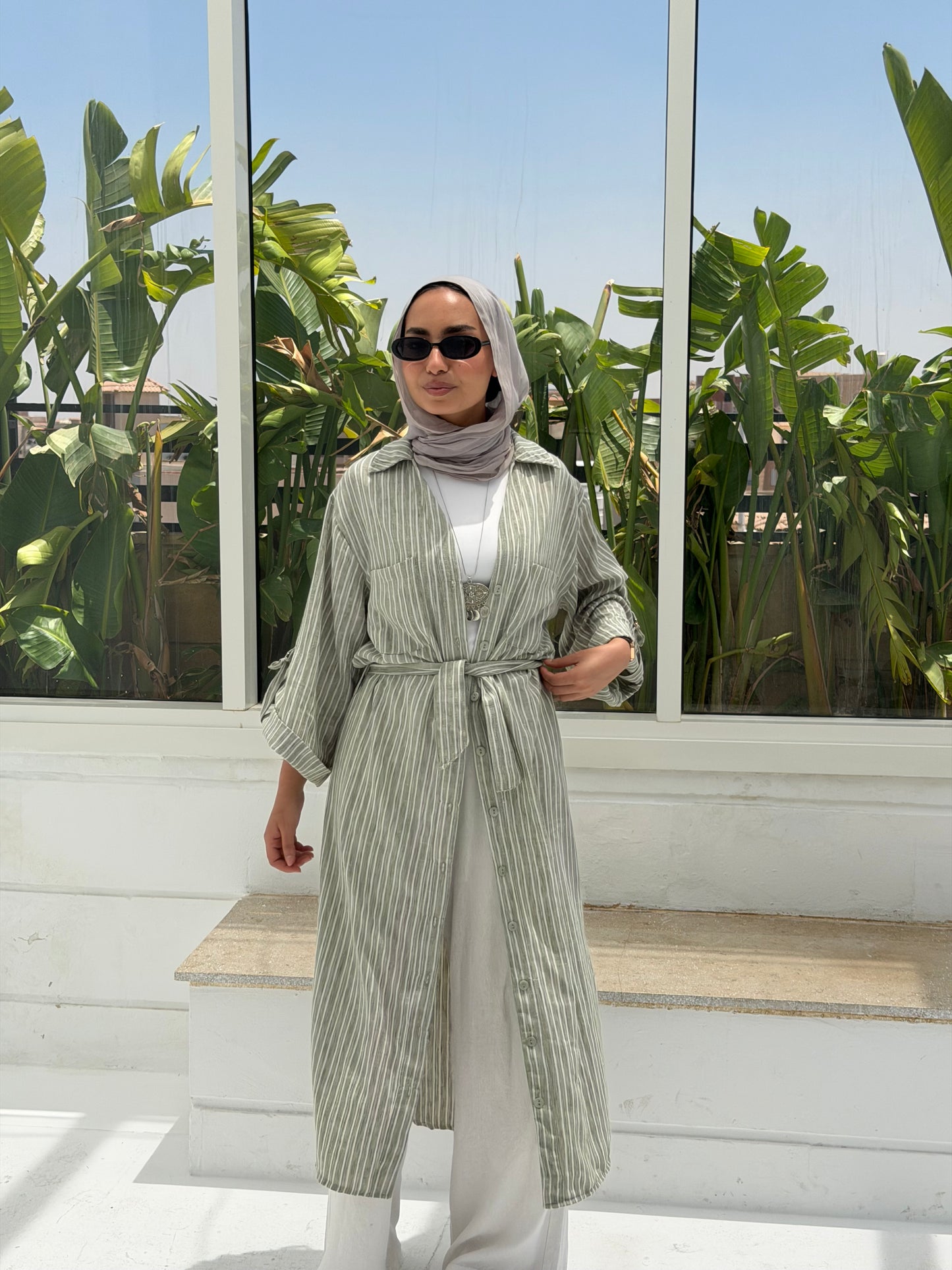 Timeless Striped Shirt  - Green