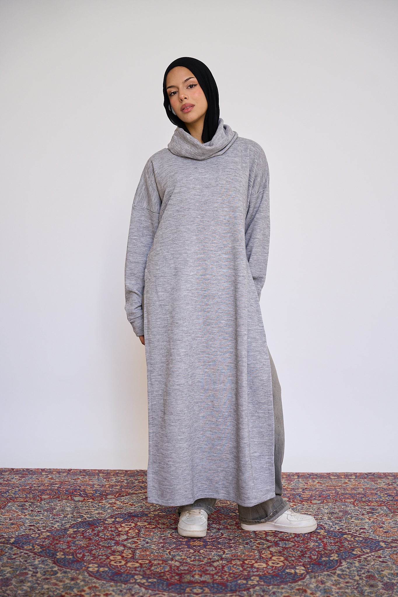 Open Sided sweater - Grey