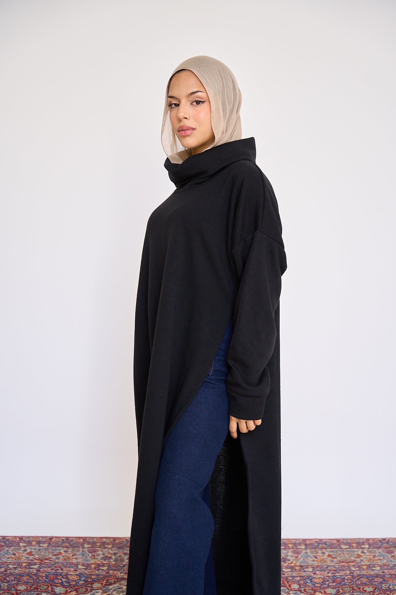 Open Sided sweater - Black