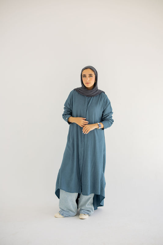 Shirt Dress - Teal