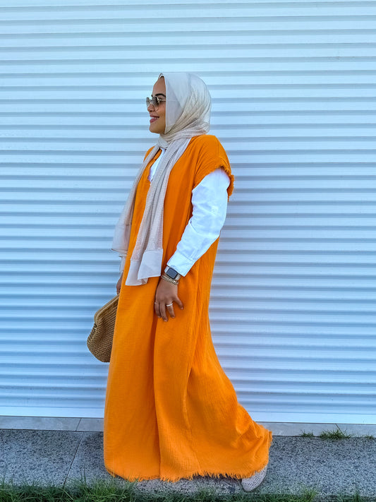 Vest Dress - Orange