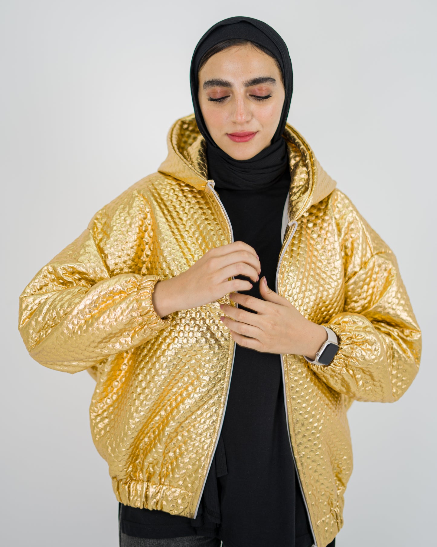 Golden Puffer Jacket