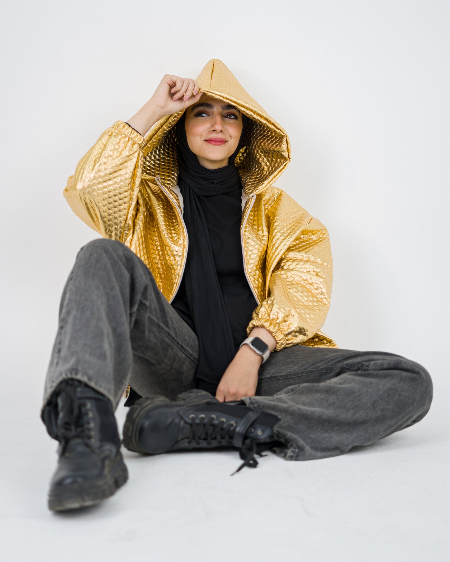 Golden Puffer Jacket