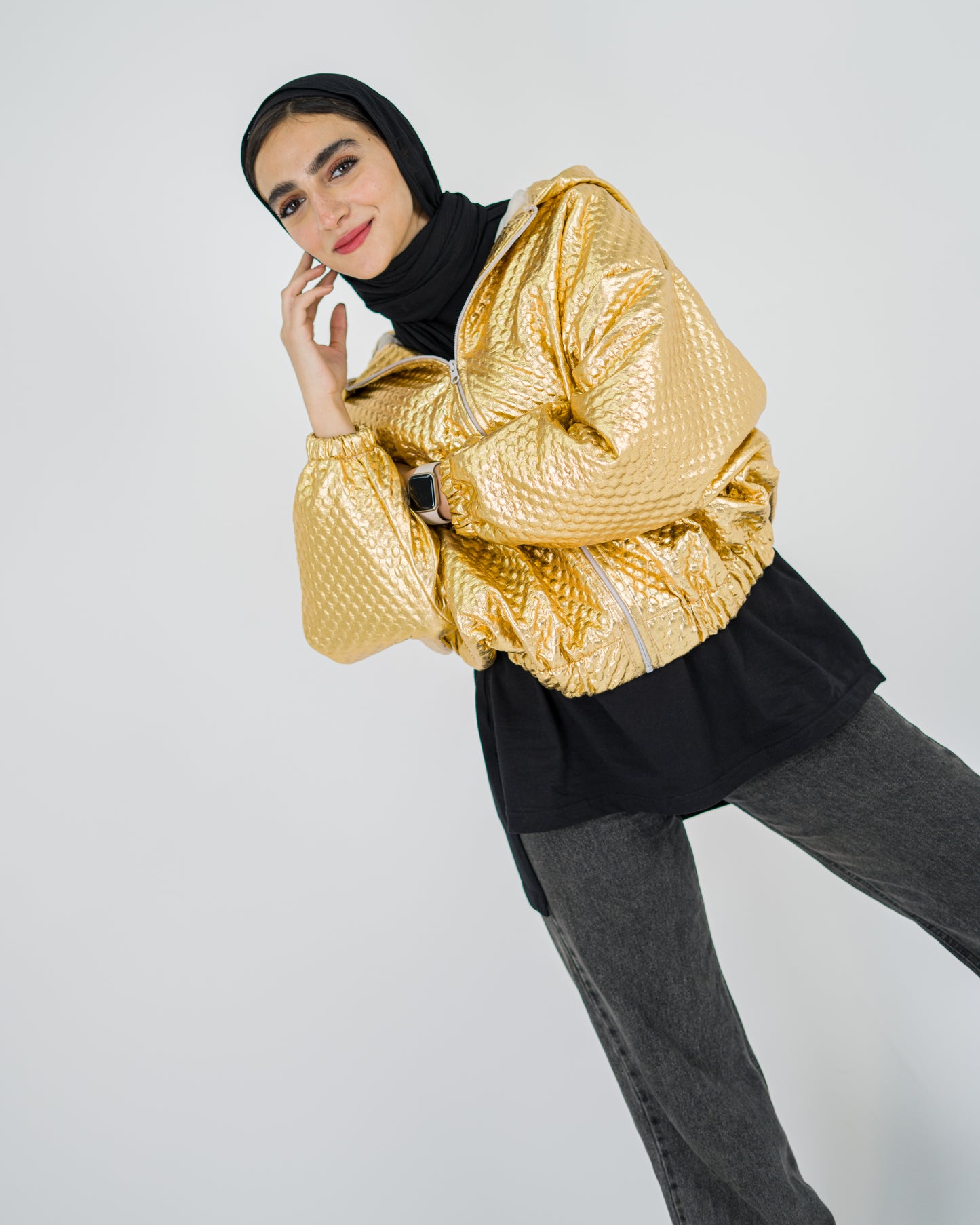 Golden Puffer Jacket