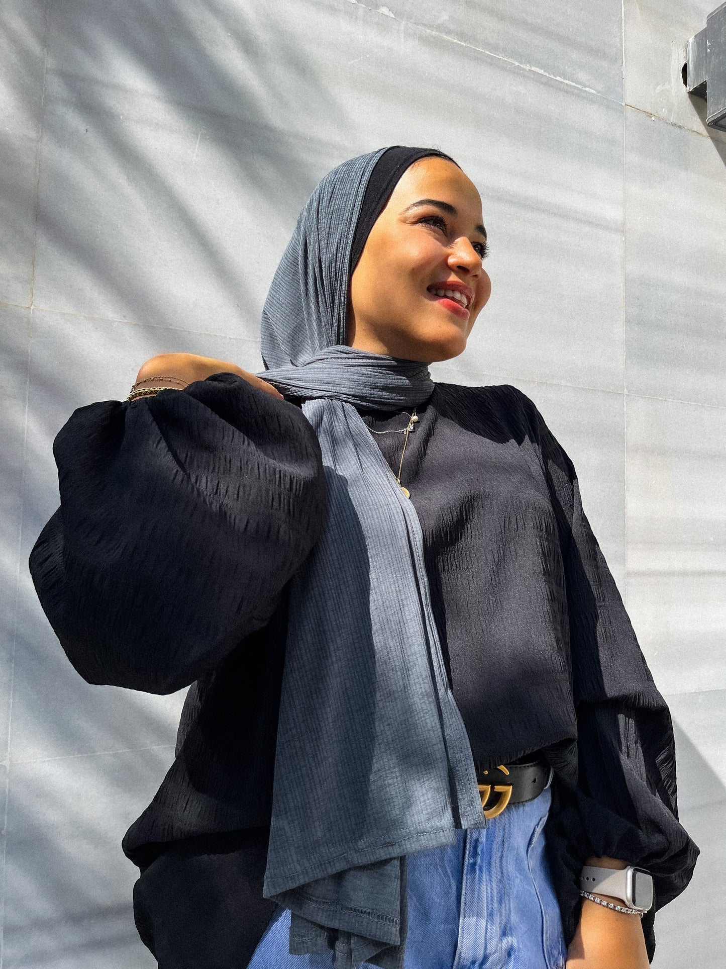 Comfort Cotton Scarf - Dark Grey